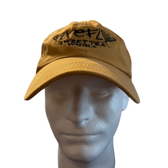 Firefly Hat Sweet Tea Vodka Embroidered Logo Yellow Adjustable Cap - Picture 8 of 12